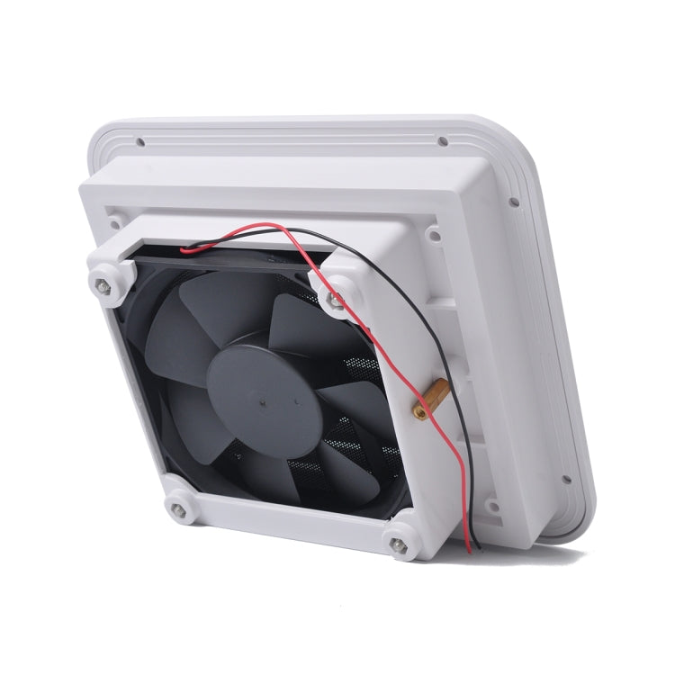 Presa d'aria bianca da 12 V con ventola Ventilazione laterale dell'aria per camper, roulotte, burrasca, A0672-02