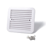 Presa d'aria bianca da 12 V con ventola Ventilazione laterale silenziosa per camper, rimorchio, roulotte, A0672-01