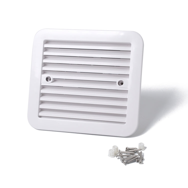 Presa d'aria bianca da 12 V con ventola Ventilazione laterale silenziosa per camper, rimorchio, roulotte, A0672-01