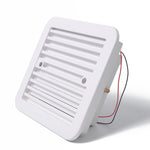 Presa d'aria bianca da 12 V con ventola Ventilazione laterale silenziosa per camper, rimorchio, roulotte, A0672-01