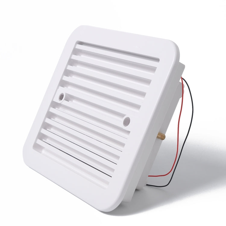 Presa d'aria bianca da 12 V con ventola Ventilazione laterale silenziosa per camper, rimorchio, roulotte, A0672-01