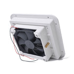 Presa d'aria bianca da 12 V con ventola Ventilazione laterale silenziosa per camper, rimorchio, roulotte, A0672-01