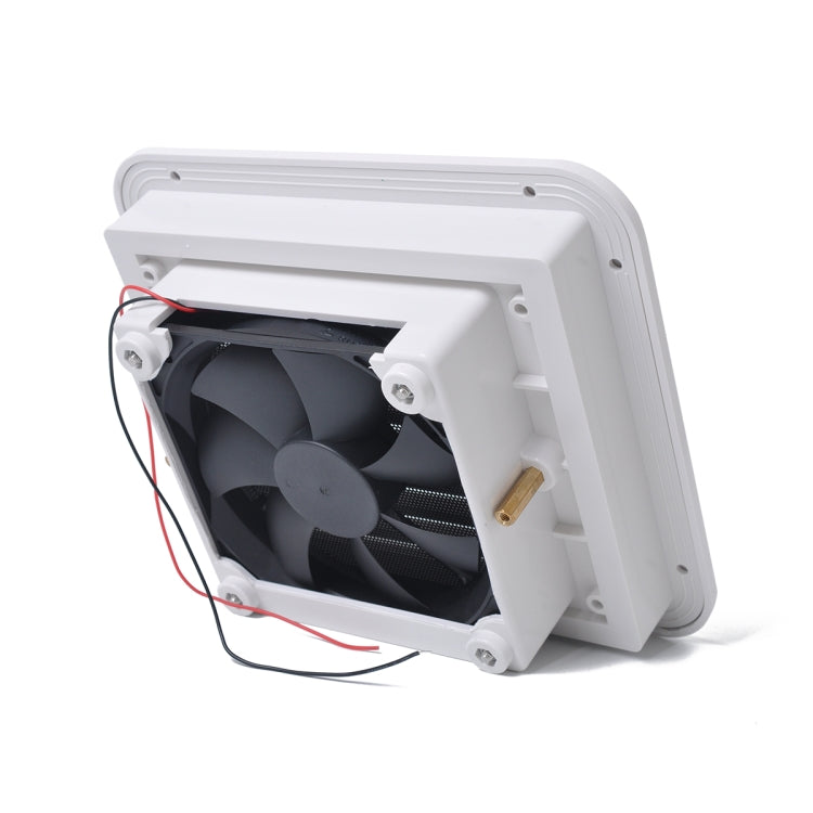 Presa d'aria bianca da 12 V con ventola Ventilazione laterale silenziosa per camper, rimorchio, roulotte, A0672-01