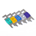 5 PZ Car Audio AFS Mini ANL 30A 40A 60A 80A 100Amp Fusibile nichelato, 30A 40A 60A 80A 100Amp