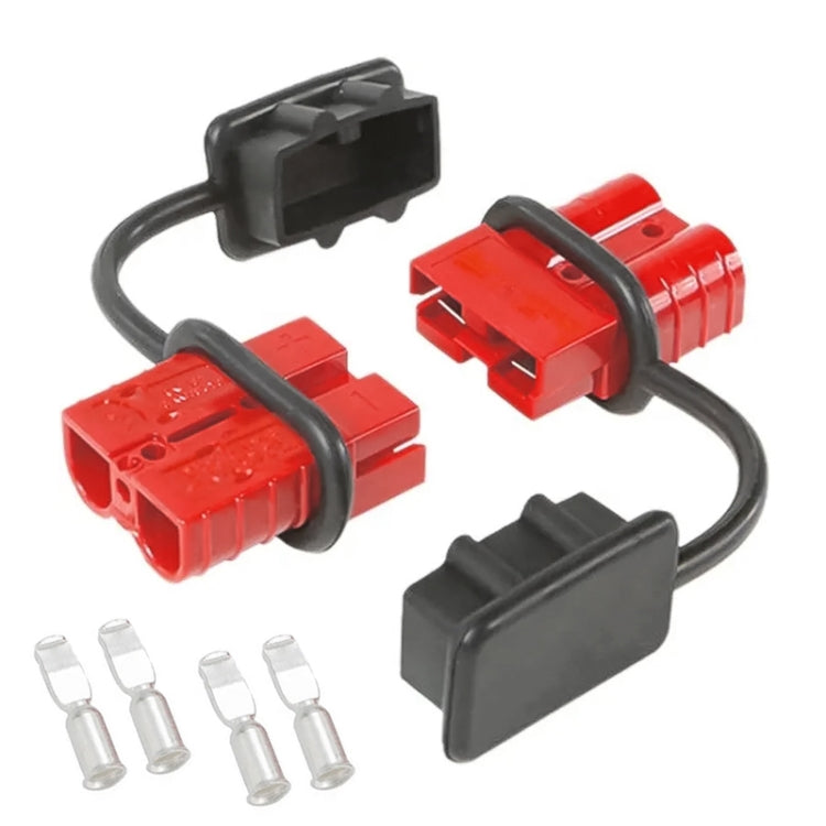 Spina connettore rapido batteria da 50 Amp + copertura antipolvere per auto roulotte, 50Amp
