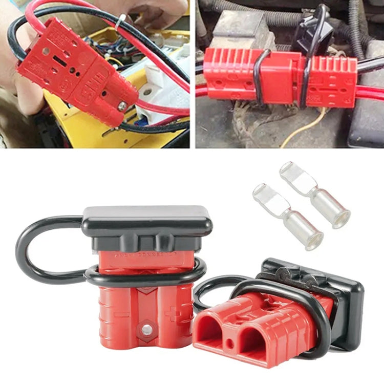 Spina connettore rapido batteria da 50 Amp + copertura antipolvere per auto roulotte, 50Amp