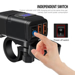 Adattatore per presa di corrente per caricabatterie USB a doppia porta super veloce universale per auto con voltmetro digitale a LED