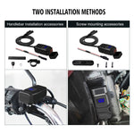 Adattatore per presa di corrente per caricabatterie USB a doppia porta super veloce universale per auto con voltmetro digitale a LED