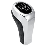Pomello della leva del cambio argento opaco a 6 velocità per auto per BMW, 6-speed Matte Silver