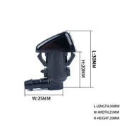 Ugello di spruzzo d'acqua a getto d'acqua per tergicristallo da 2 pezzi 68260443AA per Jeep Grand Cherokee 2005-2013, For Jeep Grand Cherokee 2005-2013