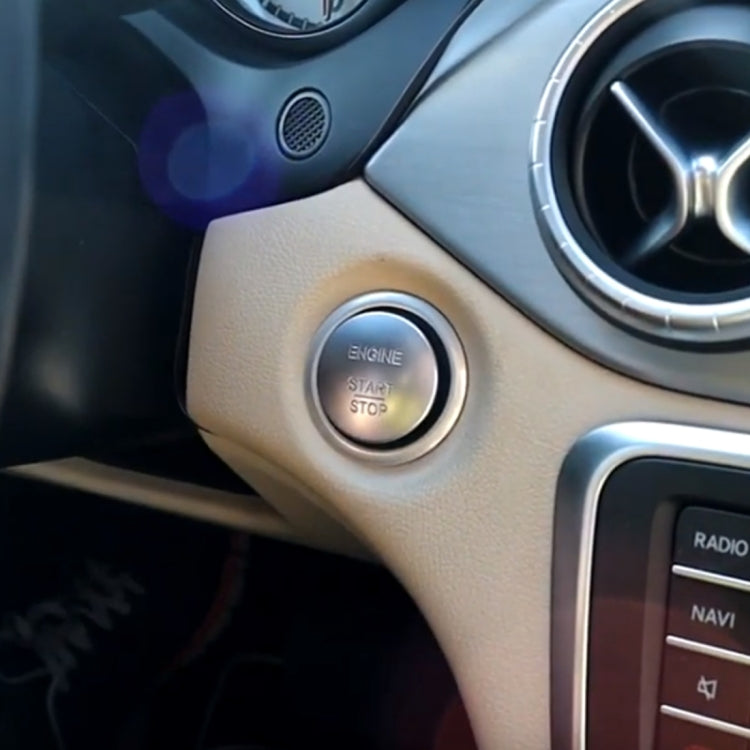 Pulsante senza chiave per avviamento motore con interruttore senza chiave 2215450514 per Mercedes-Benz W164 W205, Silver