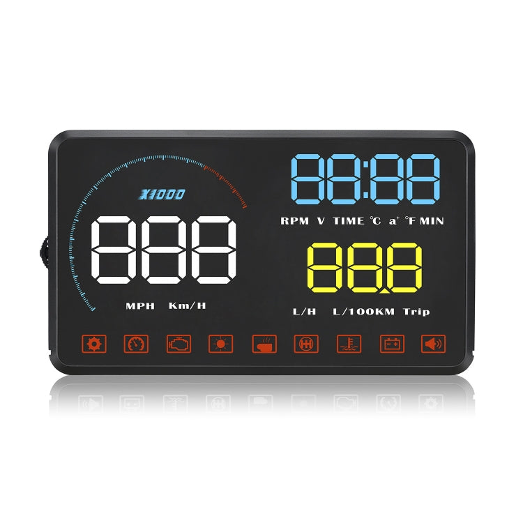 Display Head Up A9 HUD OBD2 universale 5,5 pollici