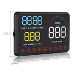 A9 Display Head Up montato su veicolo HUD OBD2 universale da 5,5 pollici, A9(Blue), A9(Yellow)