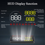 A9 Display Head Up montato su veicolo HUD OBD2 universale da 5,5 pollici, A9(Blue), A9(Yellow)