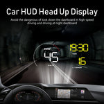 A9 Display Head Up montato su veicolo HUD OBD2 universale da 5,5 pollici, A9(Blue), A9(Yellow)