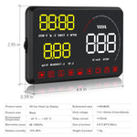 A9 Display Head Up montato su veicolo HUD OBD2 universale da 5,5 pollici, A9(Blue), A9(Yellow)