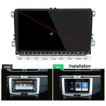 CKVW92 HD 9 pollici 2 Din Android 6.0 Lettore MP5 per auto Navigazione GPS Lettore multimediale Radio stereo Bluetooth per Volkswagen, Supporto FM e Mirror Link, Versione mappa Europa, Europe Map Version