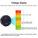 Adattatore per presa di corrente per caricabatterie USB doppia porta universale per auto 3.1A 5V IP66 con voltmetro digitale LED + cavo da 60 cm, 3.1A Voltmeter + 60cm Cable(Blue Light), 3.1A Voltmeter + 60cm Cable(Green Light)                         ...