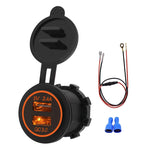 Adattatore USB doppia porta QC3.0 per auto 5V 2.4A
