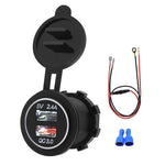 Adattatore USB doppia porta QC3.0 per auto 5V 2.4A