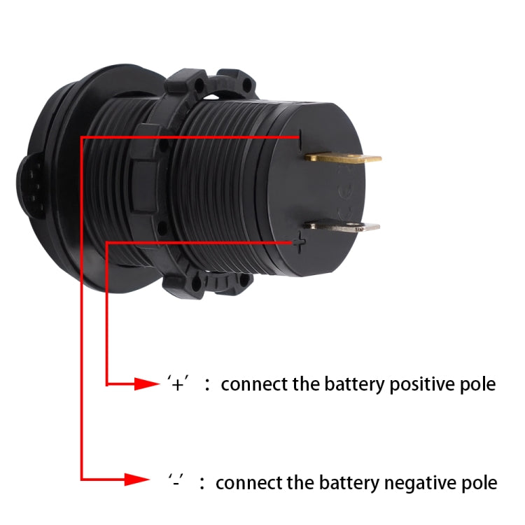 Adattatore per presa di corrente per caricabatterie doppio USB universale per auto 4.2A 5V IP66 con apertura + cavo da 60 cm, 4.2A + 60cm Cable(Blue Light), 4.2A + 60cm Cable(Green Light), 4.2A + 60cm Cable(Orange Light), 4.2A + 60cm Cable(Red Light)  ...