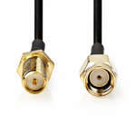 Cavo Antenna Nedis RP-SMA Maschio-Femmina RG174 50 Ohm 2m CSGL02210BK20 5412810425563 ND209