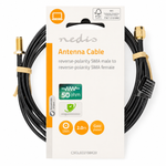 Cavo Antenna Nedis RP-SMA Maschio-Femmina RG174 50 Ohm 2m CSGL02210BK20 5412810425563 ND209