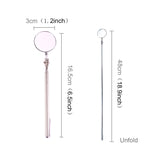 Specchio di ispezione telescopico per telaio di autoveicoli, diametro specchio: 30 mm, lunghezza: 165 mm, Diameter: 30mm, Length: 165mm