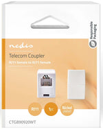 Accoppiatore telefonico RJ11 non schermato CTGB90920WT 541281042849 ND4319
