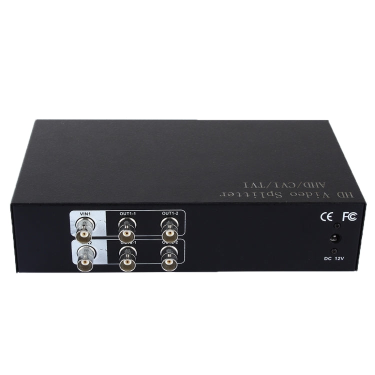 Splitter segnale video coassiale 2 in 4 AHD CVI TVI