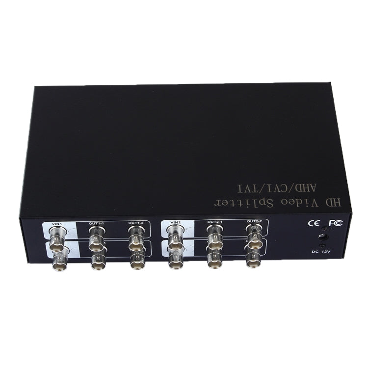Splitter segnale video coassiale 4 in 8 AHD CVI TVI