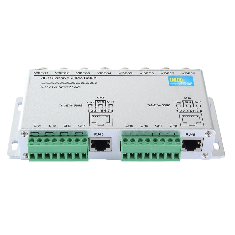 HD208 HD-CVI/TVI/AHD CCTV 8CH Video Balun passivo, HD208