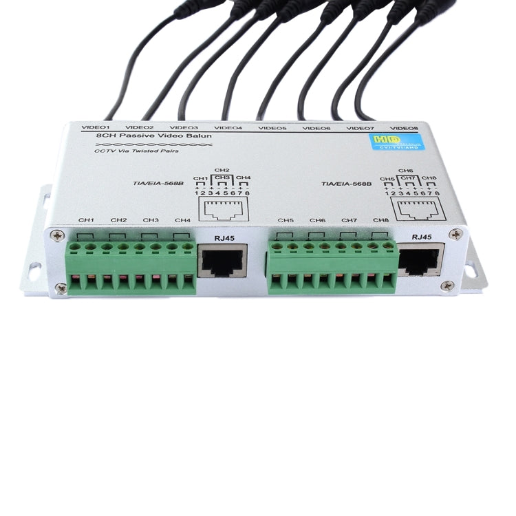 Balun video passivo 8 canali HD-CVI/TVI/AHD