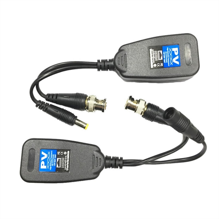 2 PC Anpwoo 205PV 2 in 1 Alimentazione + Video Balun Ricetrasmettitore ritorto passivo HD-CVI/AHD/CVI, 205PV