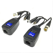 2 PC Anpwoo 205PVA 3 in 1 Alimentazione + Video + Audio Balun Ricetrasmettitore ritorto passivo HD-CVI/AHD/CVI, 205PVA Transceiver