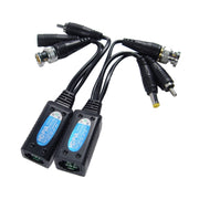 2 PC Anpwoo 500PVA giuntabile 3 in 1 Alimentazione + Video + Audio Balun Ricetrasmettitore ritorto passivo HD-CVI/AHD/TVI, 500PVA