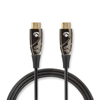 Active Optical High Speed ​​HDMI™ Cable with Ethernet | HDMI™ Connector | HDMI™ Connector | 4K@60Hz | 18Gbps | 100.0 m | Round | PVC | Black | Gift Box