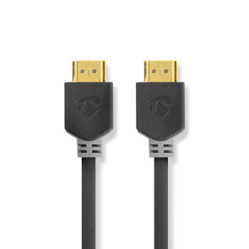 High Speed ​​HDMI™ Cable with Ethernet | HDMI™ Connector | HDMI™ Connector | 4K@60Hz | ARC | 18Gbps | 10.0m | Round | PVC | Anthracite | Box