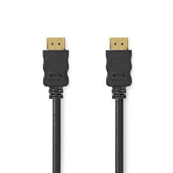 High Speed ​​HDMI™ Cable with Ethernet | HDMI™ Connector | HDMI™ Connector | 4K@60Hz | ARC | 18Gbps | 10.0m | Round | PVC | Black | Box