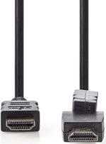 Cavo HDMI ad alta velocità con Ethernet Connettore ruotabile 4K@30Hz 10.2 Gbps 1.50m CVGP34290BK15 5412810264674 WB1117