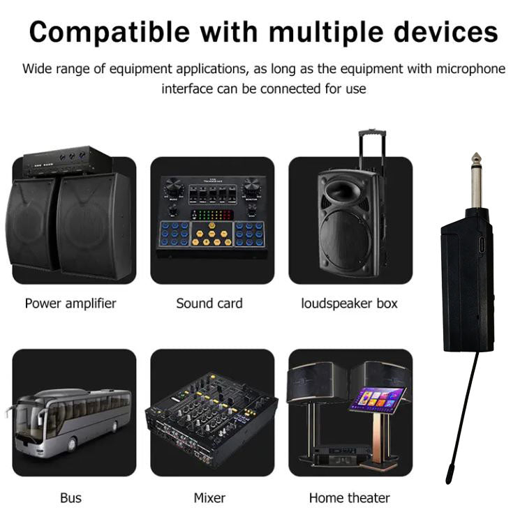 Coppia di microfoni Wireless ricaricabili UHF L-2