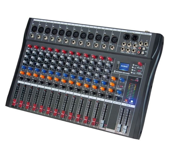 Mixer professionale 12 canali effetti DSP con Bluetooth/USB E6100