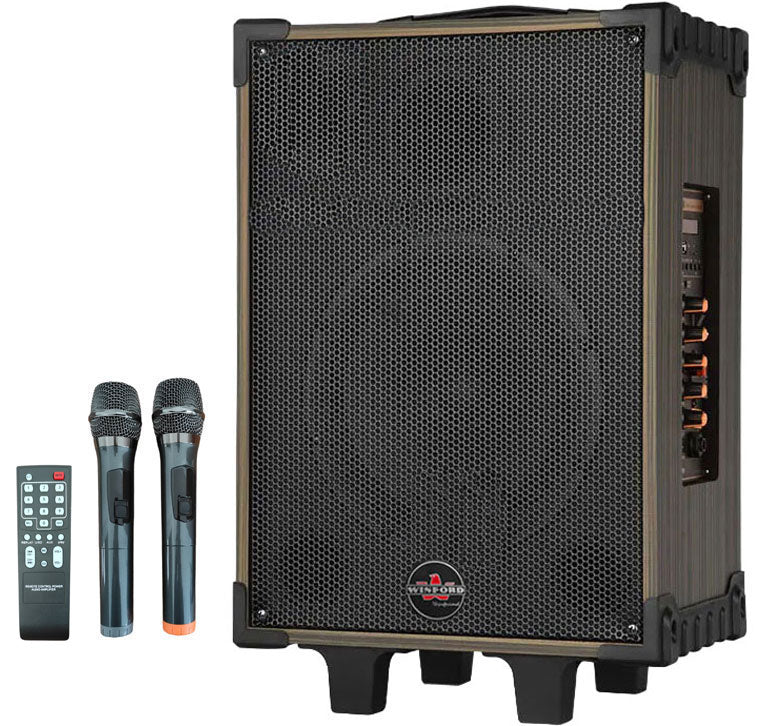 Cassa acustica portatile ricaricabile trolley 12" 80W Bluetooth/SD/USB D-12