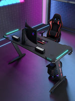 Scrivania da gaming 120x60x74 con luci RGB D-2112