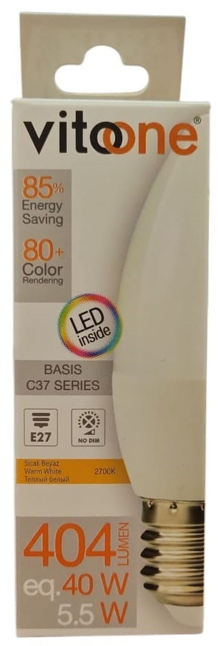 Lampadina LED 5.5W 426lm E27 luce calda 2700k 6970233834069 1514040 D6452