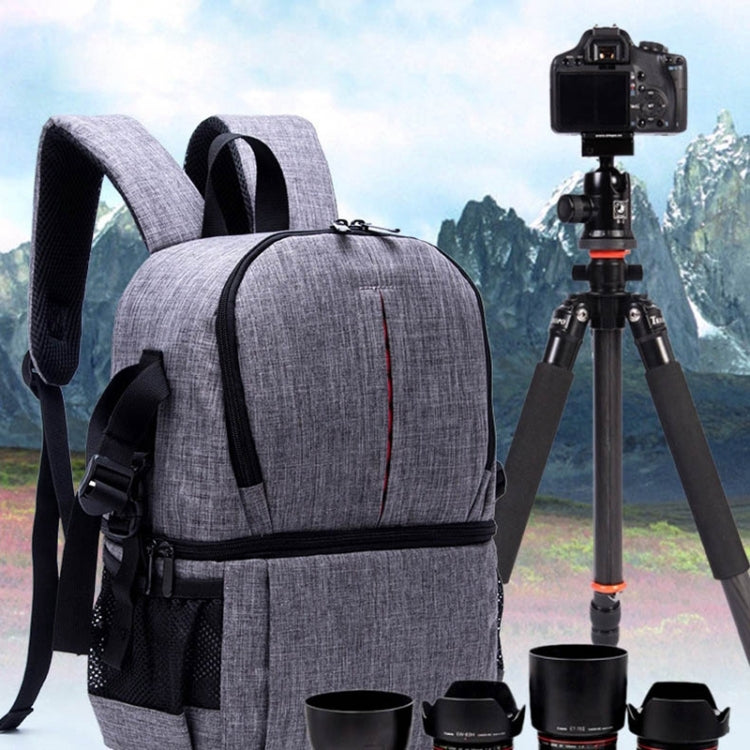 Borsa per fotocamera imbottita antiurto con tracolla in nylon impermeabile multifunzionale per fotocamere DSLR Nikon Canon