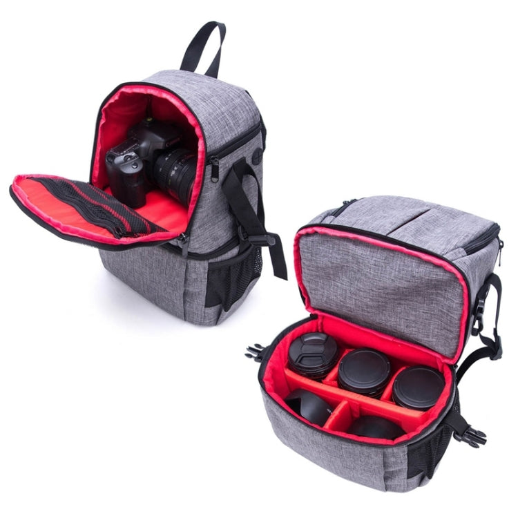 Borsa per fotocamera imbottita antiurto con tracolla in nylon impermeabile multifunzionale per fotocamere DSLR Nikon Canon