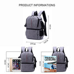 Borsa per fotocamera imbottita antiurto con tracolla in nylon impermeabile multifunzionale per fotocamere DSLR Nikon Canon