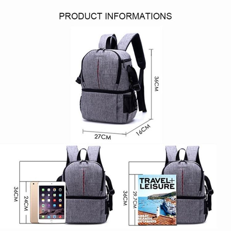 Borsa per fotocamera imbottita antiurto con tracolla in nylon impermeabile multifunzionale per fotocamere DSLR Nikon Canon
