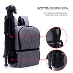 Borsa per fotocamera imbottita antiurto con tracolla in nylon impermeabile multifunzionale per fotocamere DSLR Nikon Canon